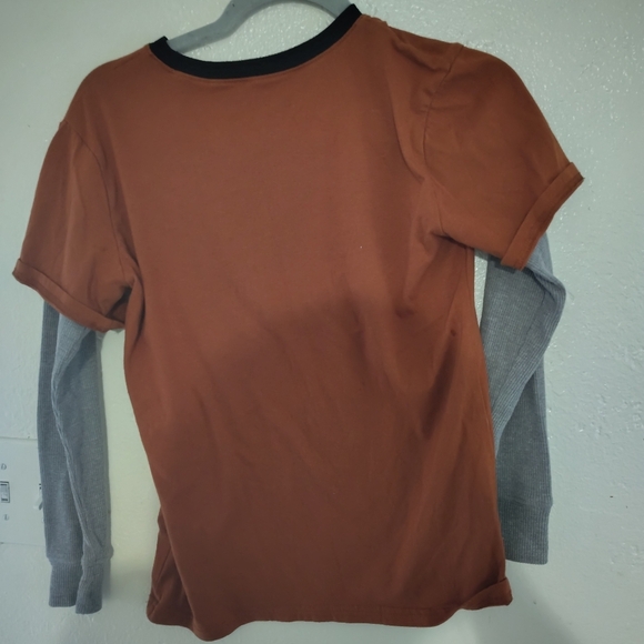 Rust Graphic Wolf Long Sleeve Shirt boys - Picture 2 of 7